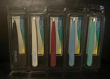 SOLINGEN Germany ONLine INOX Tweezers - Pointed, Flat, Slanted: YOU CHOOSE STYLE