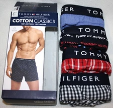 4 Tommy Hilfiger Woven Boxers Cotton  Men's M L  XL Underwear Classic Fit $49.50