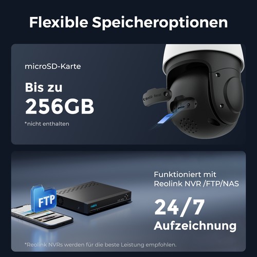 Reolink 4K UHD PTZ Dome PoE überwachungskamera optischem 3D-Zoom RLC-823S2/823S1 - Afbeelding 6 van 9