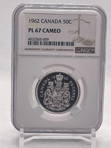 1962 Canada Silver 50 Cent   NGC PL 67 Cameo