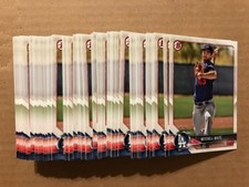 Lot (80) MITCHELL WHITE Dodgers 2018 Bowman Baseball paper base prospect cards