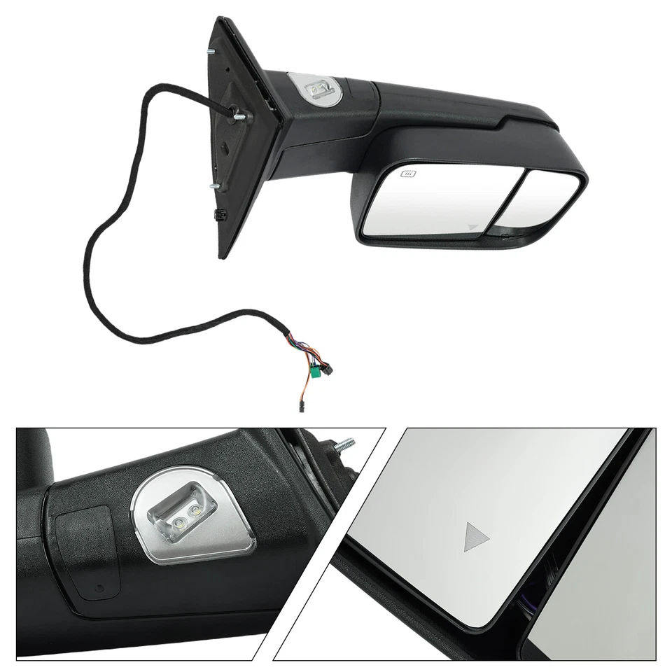 For 2019-2021 Ram 2500 3500 LH Towing Mirror Left Driver Side Rearview Mirror - Image 2 of 4