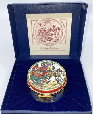Halcyon Days Emaille ''The Waterloo Box'' - Ltd Edition 135/300 - Made In England