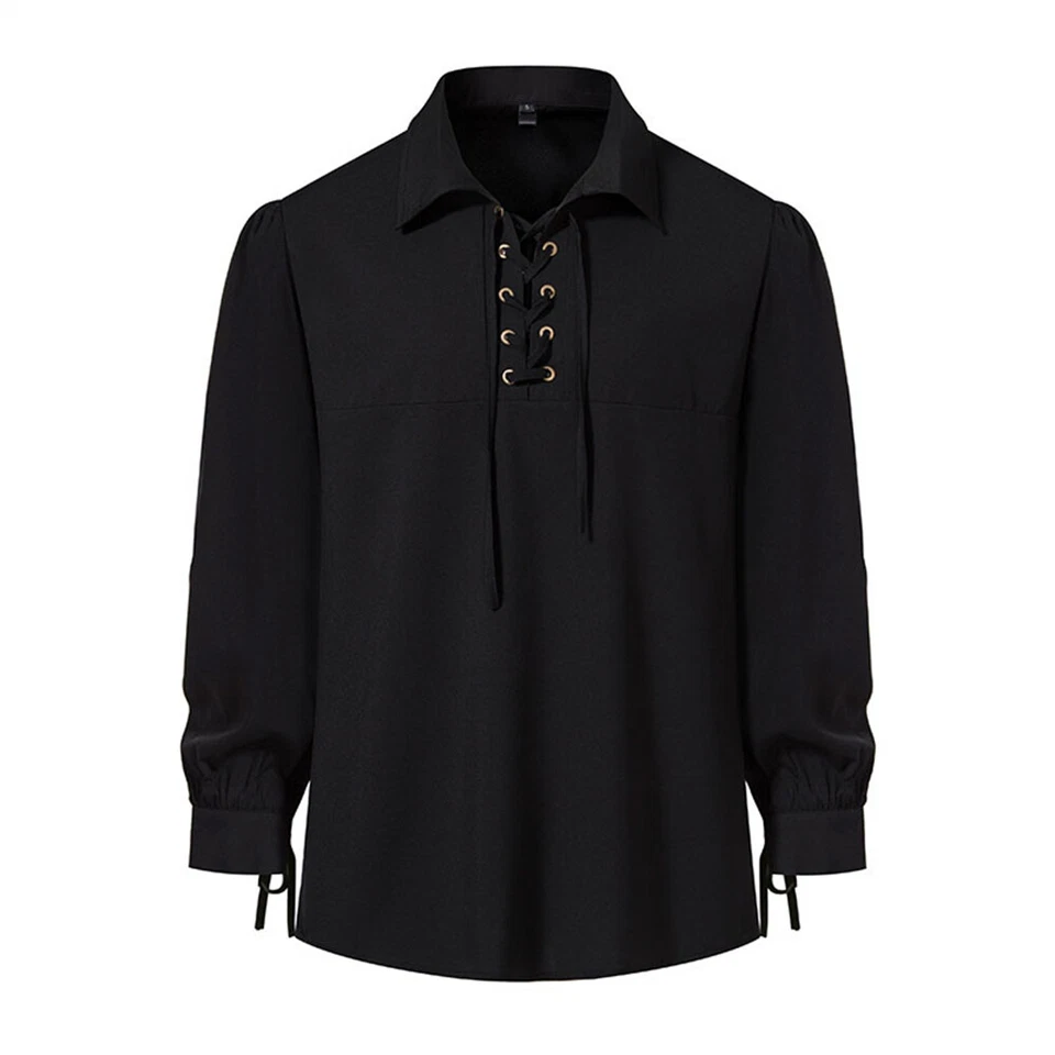 Disfraz renacentista medieval para hombre manga larga ropa con disfraces Foto 3 de 4