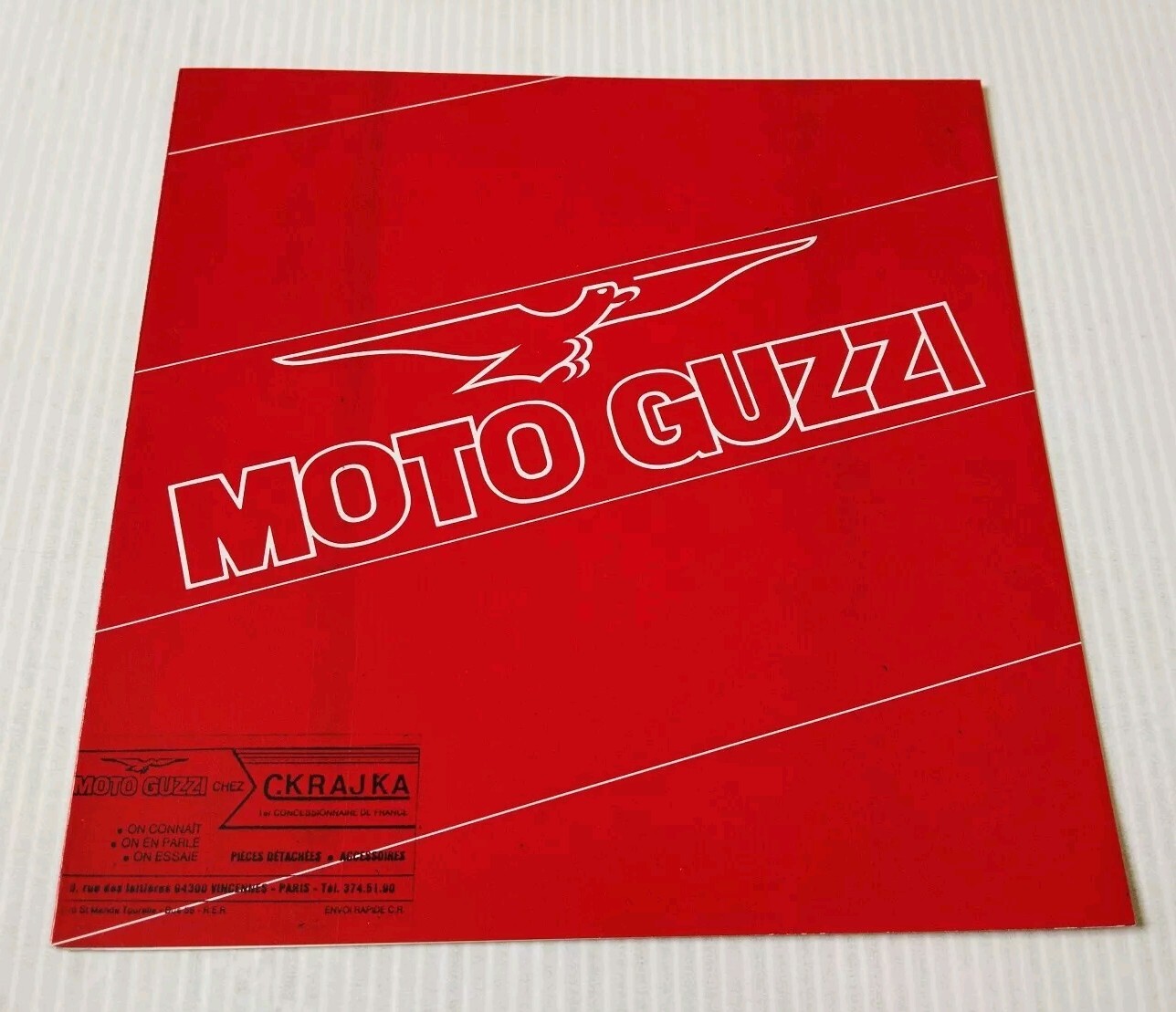 Catalogue Moto Guzzi Gamme 1987 1988 Brochure Documentation Moto