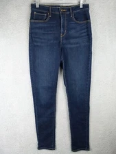 Levi's Womens 31x30 721 High Rise Skinny Dark Blue Jeans