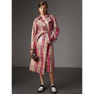burberry plaid trench coat