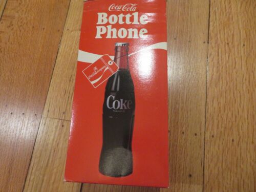 NUOVO 1983 VINTAGE COCA-COLA telefono con cavo elettronico completo a forma di bottiglia 5000 - Foto 3 di 12