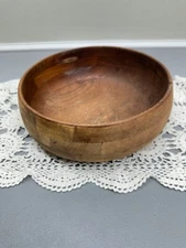 Vintage Handcrafted Teak Siamese Wooden Salad Bowl Hong kong Atapco