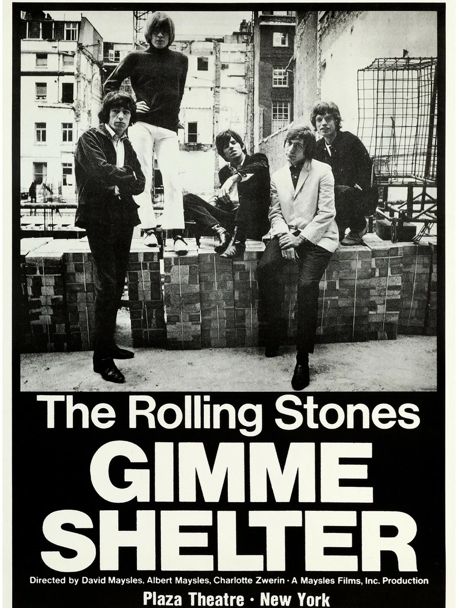 1970 Rolling Stones Concert NEW Metal Sign: Gimme Shelter Tour - New York City | eBay
