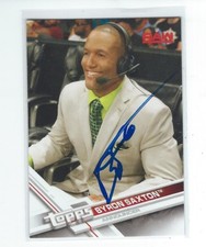 Byron Saxton Signed 2017 Topps WWE Card #4