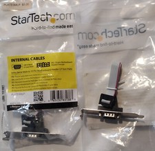 STARTECH 9 Pin Serial Male to 10 Pin Motherboard Header LP Slot Plate