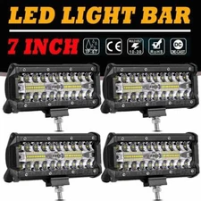 4x 7" LED Marine Spreader Lights Deck/Mast Lamps For Boat Spot Light Bar White