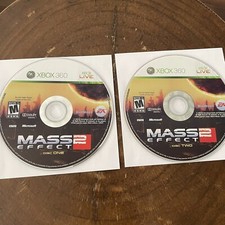 Mass Effect 2 for Microsoft Xbox 360 DISCS ONLY Disc 1 & Disc 2 Set - Tested