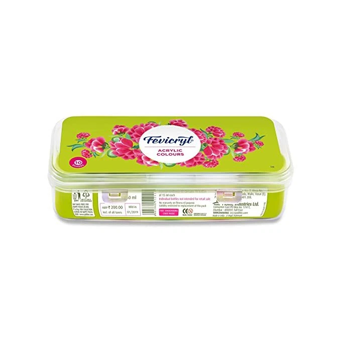 Fevicryl acrylic paint set deals