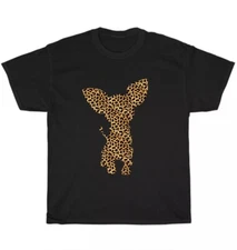 Chihuahua Leopard Print Dog Puppy Animal Lover Unisex T-Shirt 