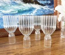fferone Margot White Wine Glass Set of Four / Retail $500 on Moda Operandi