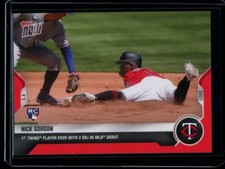 2021 Topps Now #180 Nick Gordon RC Red Parallel Rookie Card #d /10