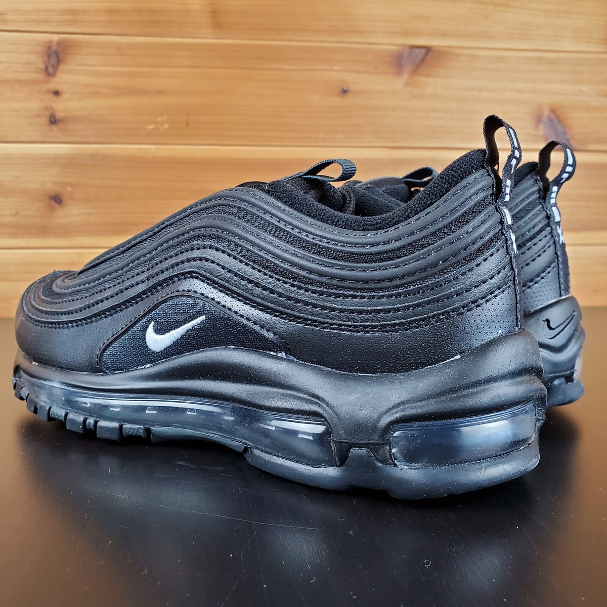 NIKE AIR CHECK 7.5 ブロンズ/ブラック Nike Air Max 97 Triple Black Shoes 921522-011 GS Size 4Y
