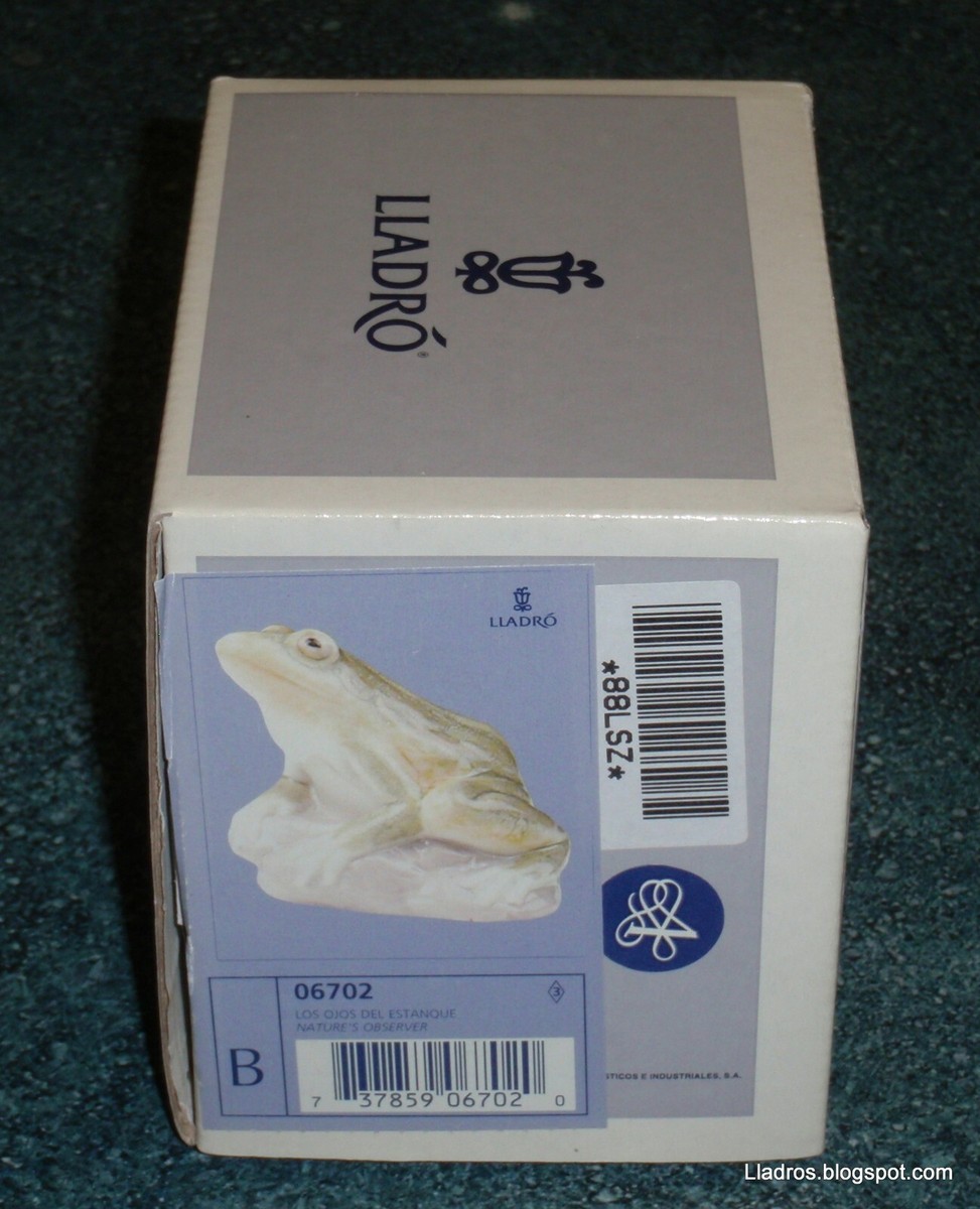 LLADRO #6702 NATURE'S OBSERVER BRAND NEW IN BOX GREEN FROG TOAD