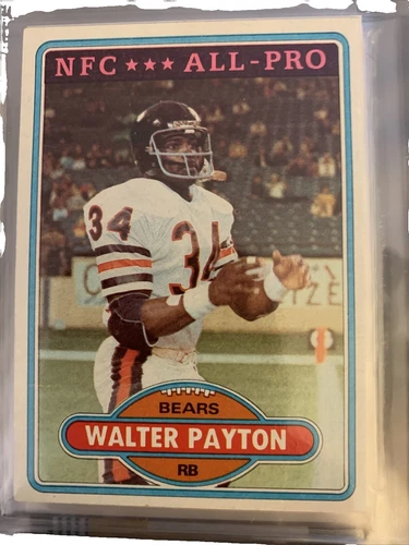 Topps Walter Payton Football Sports Trading Cards