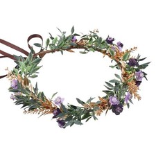Flower Crowns Fairy Headband - Golden Green Fairy Floral Headpiece Renaissanc...