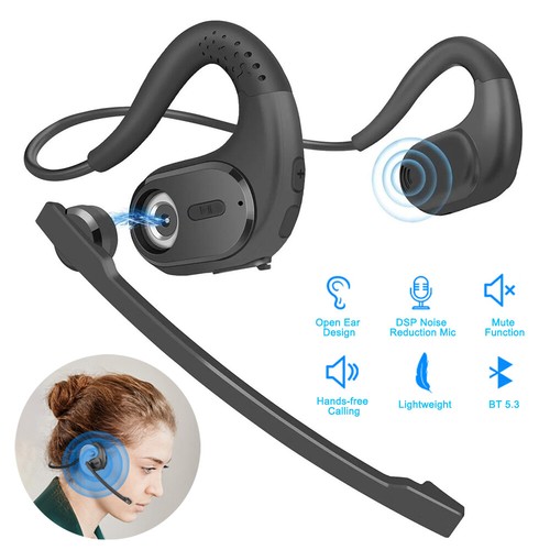 Auriculares de Conducción de Aire con Micrófono Desmontable Oreja Abierta Bluetooth 5.3 Auriculares Reino Unido - Imagen 3 de 22