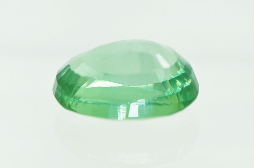 Green Spinel Gemstone Oval Shape Lab Created Certified 13.81x17.22mm 17.50 Carat - Picture 4 of 8
