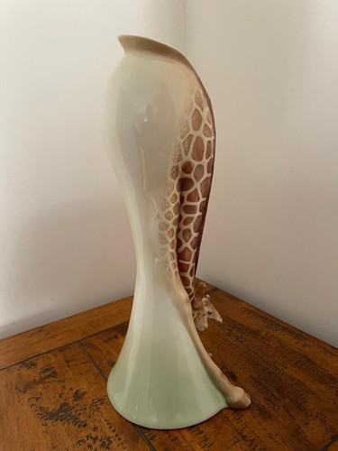 Franz Jungle Beauties Original Giraffe Vase Boxed &Unused Ltd Edition 38cms High - Picture 4 of 7