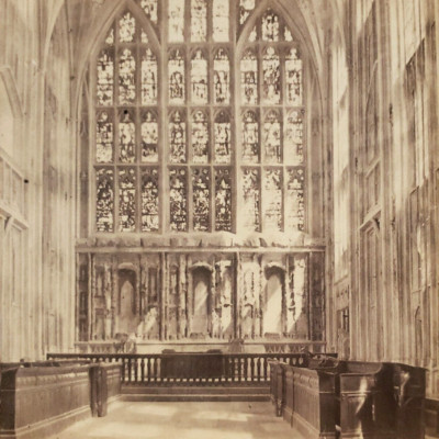 Gloucester Cathedral Lady Chapel Stereoview c1870 English Church England UK D849