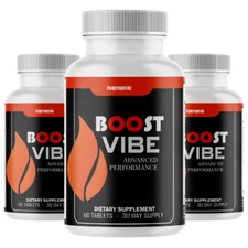 Boost Vibe Advanced Male Performance Supplement to Boost Stamina - 3 Bottles