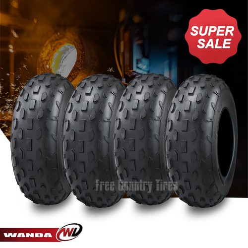 Set of 4 ATV Tires (2) 20x7-8 20x7x8 front & (2) 19x7-8 19x7x8 Rear 4PR