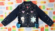 The Children's Place NEW Toddler Girl 3T Rare Embellished Frozen Jean Jacket