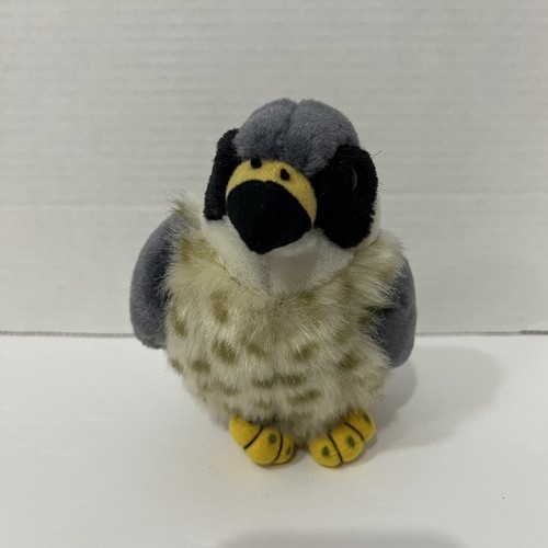 Peregrine Falcom Bird Plush Sounds 6 Inch K&M International Stuffed Animal Toy - Picture 3 of 5