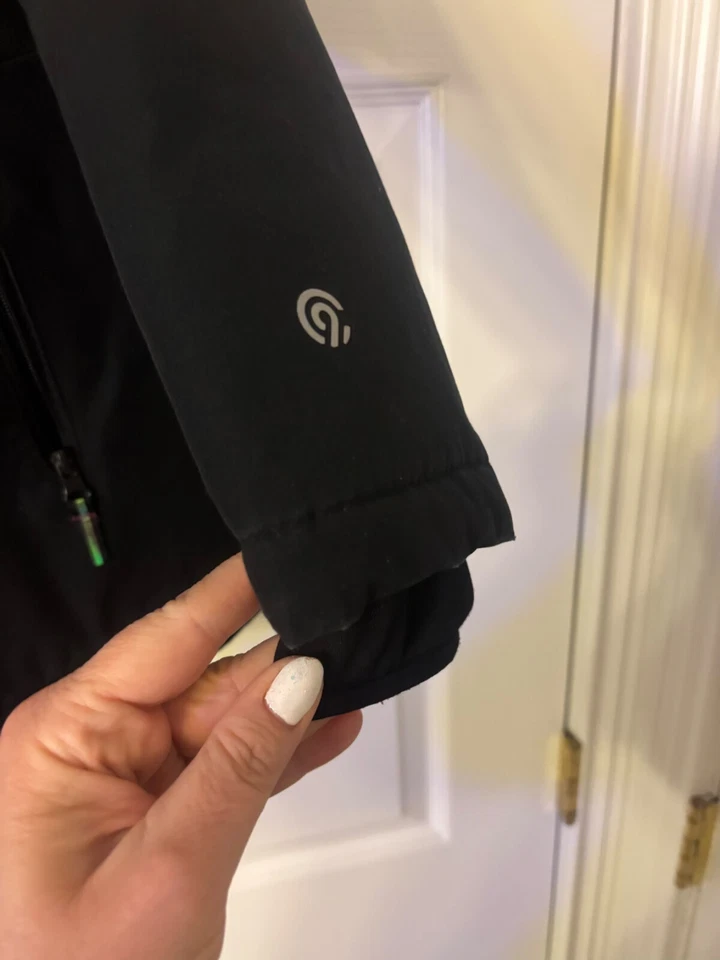 Champion Niñas Jóvenes Pequeño 6-6X Abrigo de Invierno Aislado Bolsillos con Cremallera Negro Púrpura Foto 3 de 4