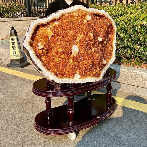 117.55LB Natural citrine crystal cluster flower - rare amethyst crystal specimen - Afbeelding 17 van 20