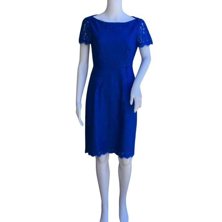 diane von furstenberg navy lace dress DVF