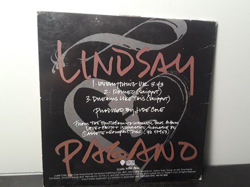 Lindsay Pagano - Everything U R (CD Single, 2001, Warner Bros.) - Foto 2 di 3