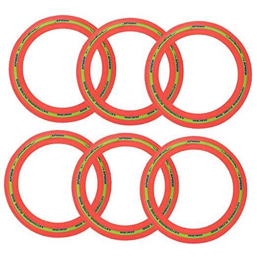 Flying Aero Discs, 6 Pack Sports Outdoor Pro Flyer Rings | Plastic Toy