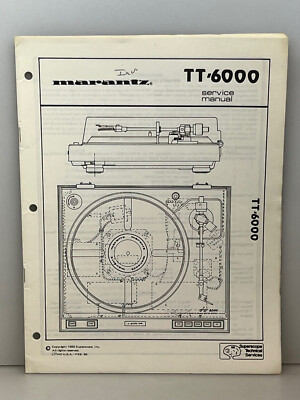 Marantz TT-6000 Original Service Manual Free Shipping