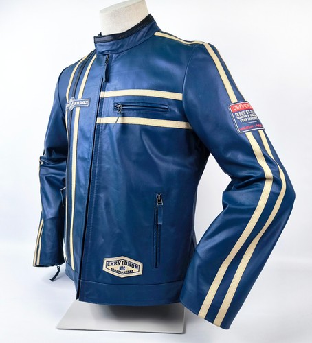 Chaqueta de cuero Chevignon Búfalo Seven Roads Roadmasters talla XL (estrecha) motorista NUEVO - Imagen 6 de 15