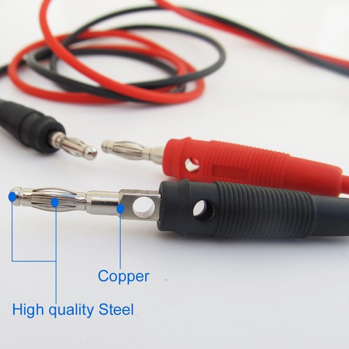 20sets 1M/3.3ft 45mm Large Alligator Clip to Banana Plug Silicon Test Cable Lead - Picture 9 of 9