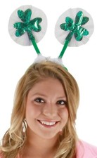 GREEN CLOVER SHAMROCK TULLE HEAD BOPPER IRISH...