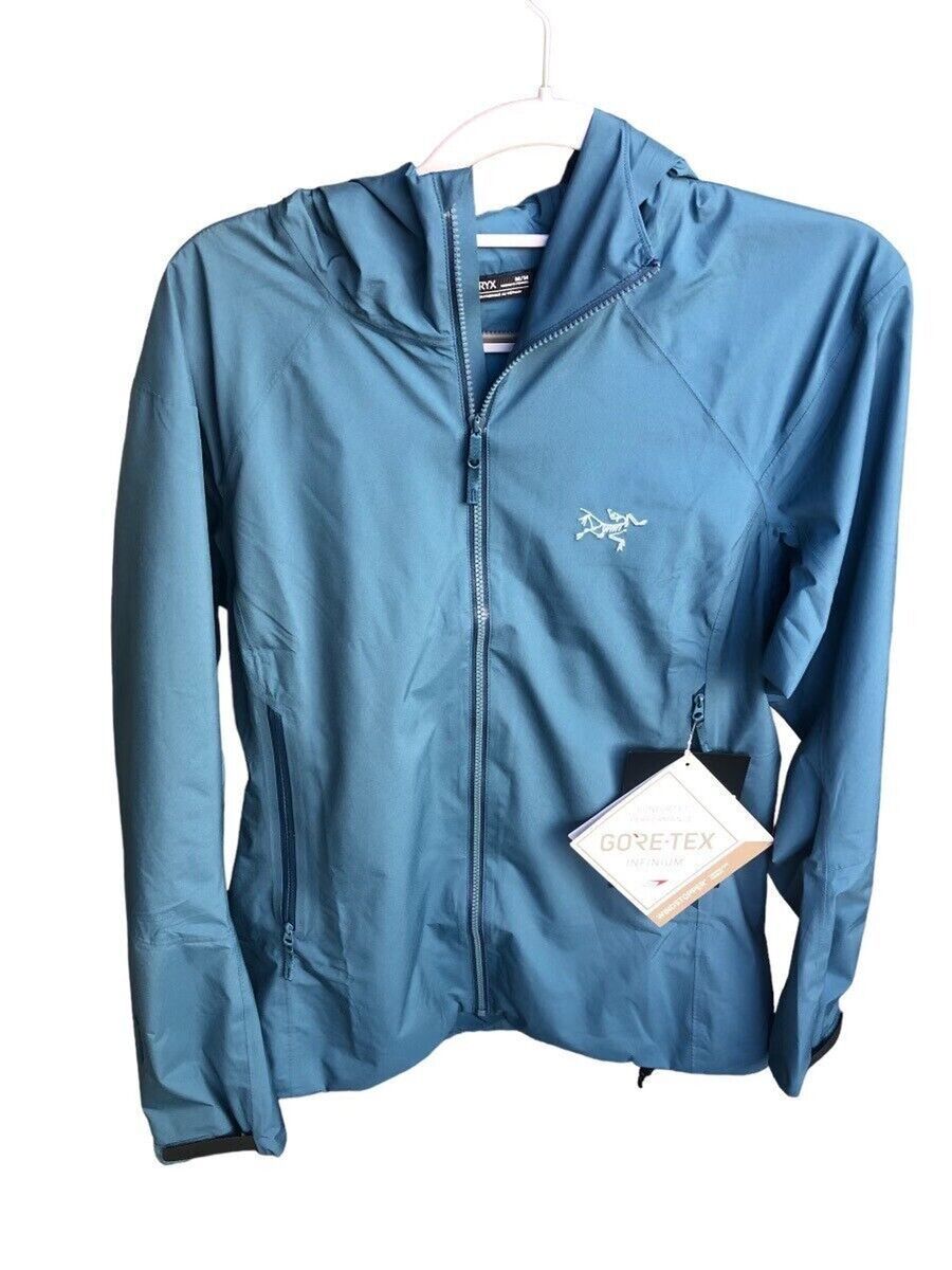 Arc'teryx Women's Kadin Hoodie Jacket Gore-tex Medium Serene Arc'teryx Women's Kadin Hoodie Jacket Gore-tex Medium Serene