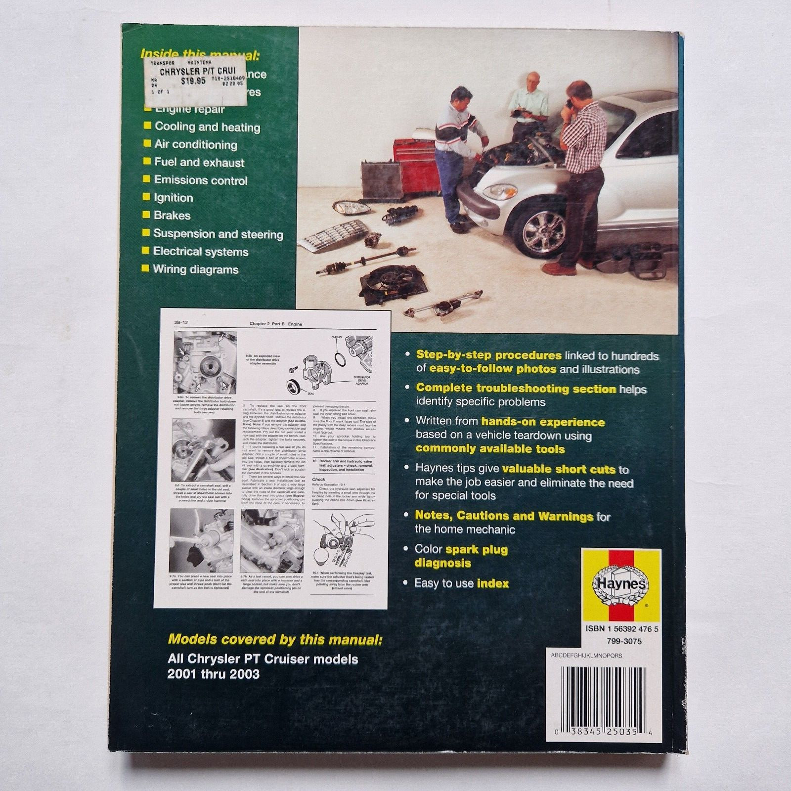 Thumbnail - Haynes Repair Manual Chrysler Pt Cruiser 2001-2003 Nr: 25035