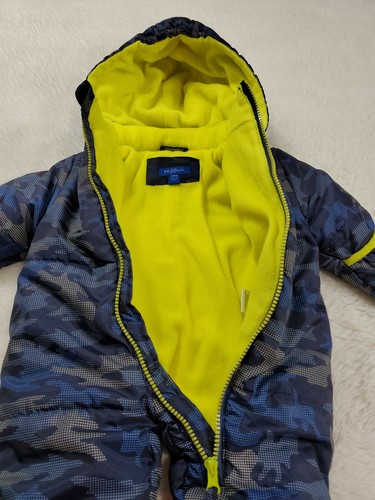 Blue Camo Snowsuit By Babyxtreme Size 3-6 Months - Picture 8 of 10