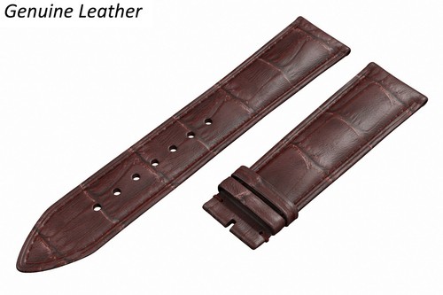 For MICHAEL KORS Dark Brown Genuine Leather Watch Strap Band for Clasp Buckle - Imagen 11 de 13