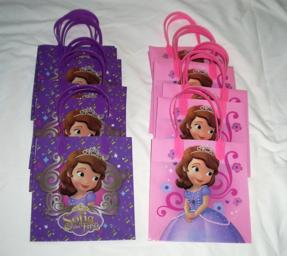 12 piezas Disney Sofía la Primera Regalos Regalo Botín Bolsa Niña Día B Fiesta Favor Suministro Foto 4 de 4