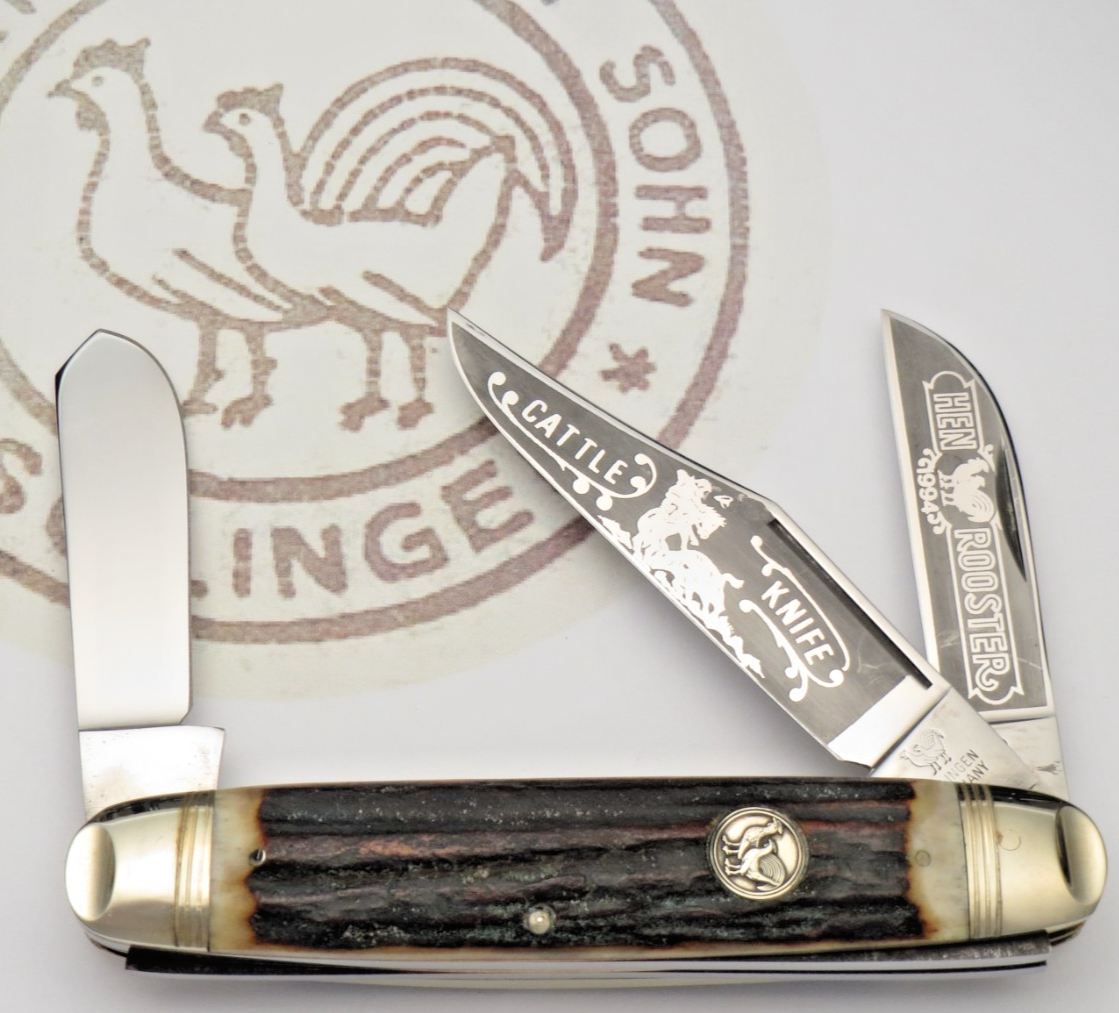 グッチ Vintage 1994 HEN & ROOSTER BERTRAM GERMANY 223 DS Jumbo Cattle