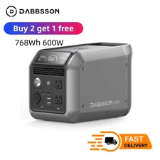 768Wh 600W Portable Power Station Solar Generator LFP for Camping/Tirp Dabbsson